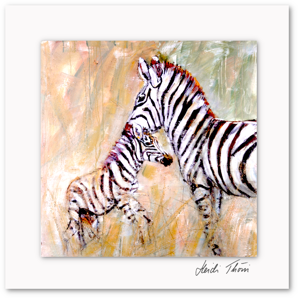 Kunstkarte ¦ Zebras