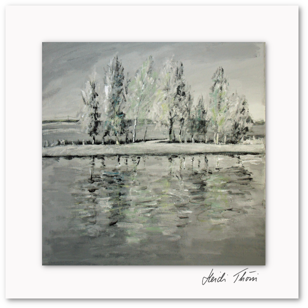 Kunstkarte ¦ Spiegelung im Wasser