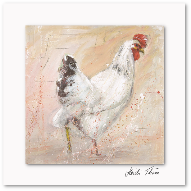 Kunstkarte ¦ Glückliches Huhn