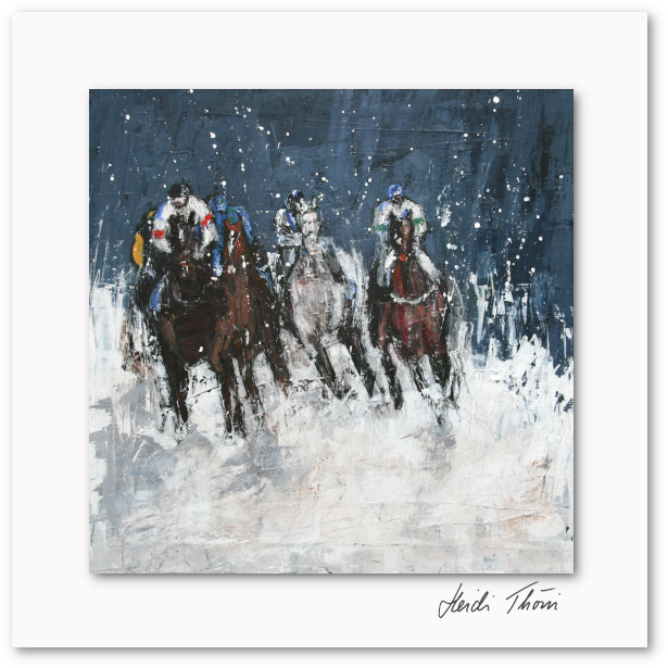 Kunstkarte ¦ White Turf St. Moritz