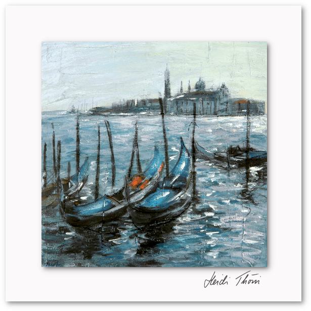 Kunstkarte ¦ Gondel in Venedig