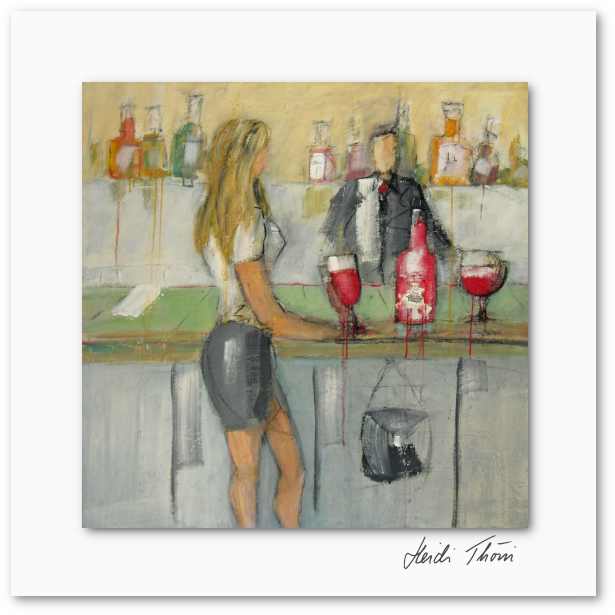 Kunstkarte ¦ an der Bar