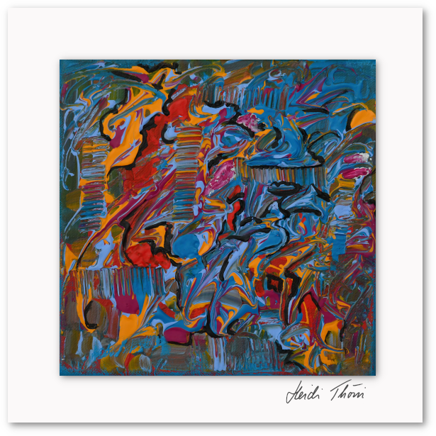 Kunstkarte ¦ Blauer Impuls