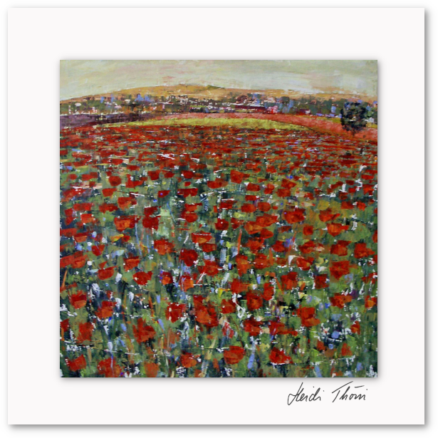 Kunstkarte ¦ Mohnblumen in der Provence