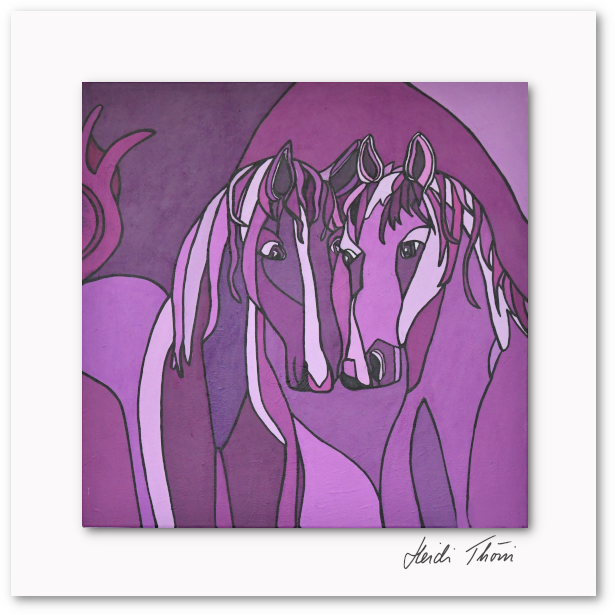 Kunstkarte ¦ auf dem Ponyhof